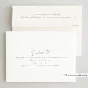 "Plus Experience" - Party Invitations in Eggshell by Hudson meet Rose - FREE Recipient Addressing