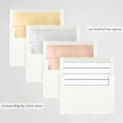 "Plus Experience" - Party Invitations in Eggshell by Hudson meet Rose - Envelope Liner Options