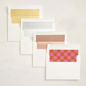 "Party" - Party Invitations in Persimmon by Harriet Richter - Envelope Liner Options