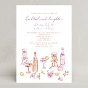 "cocktails and laughter" - Party Invitations in Orchid by Cass Loh - Front