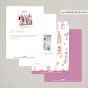 "cocktails and laughter" - Party Invitations in Orchid by Cass Loh - Back of Card Options