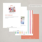 "Confetti party" - Party Invitations in Rainbow by Creo Study - Back of Card Options