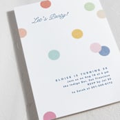 "Confetti party" - Party Invitations in Rainbow by Creo Study - Detail