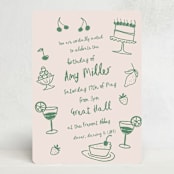 "There Will Be Cake" - Party Invitations in Leaf by Ani Somi - Front