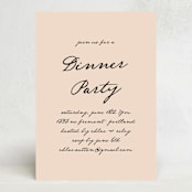 "Handwritten" - Party Invitations in Almond by Morgan Kendall - Front