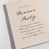 "Handwritten" - Party Invitations in Almond by Morgan Kendall - Detail