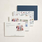 "Just Because" - Party Invitations in Teal by Jennifer Lew - Back of Card Options
