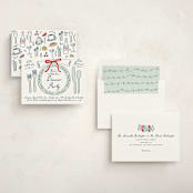 "Just Because" - Party Invitations in Teal by Jennifer Lew - Assembled