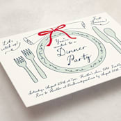 "Just Because" - Party Invitations in Teal by Jennifer Lew - Detail