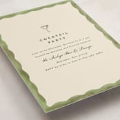 "Formal scallop" - Party Invitations in Palm by Creo Study - Detail