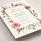 "Lush" - Party Invitations in Magenta by Susan Moyal - Detail