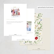 "Wild meadow" - Party Invitations in Elder Flower by Sarah Knight - Back of Card Options