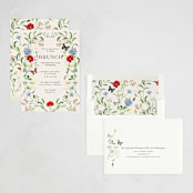 "Wild meadow" - Party Invitations in Elder Flower by Sarah Knight - Assembled