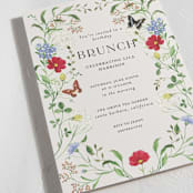 "Wild meadow" - Party Invitations in Elder Flower by Sarah Knight - Detail
