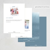 "At Dusk" - Party Invitations in Sunset by Sumak Studio - Back of Card Options