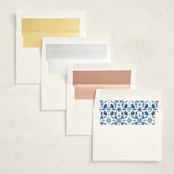 "Amalfi Coast" - Party Invitations in Cerulean by Jenna Holcomb - Envelope Liner Options