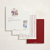 "Handwritten" - Party Invitations in Wine by Cass Loh - Back of Card Options