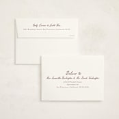 "Handwritten" - Party Invitations in Wine by Cass Loh - FREE Recipient Addressing