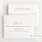 "Three to be" - Pregnancy Announcement Thank You Cards in Flour by Lea Delaveris - FREE Recipient Addressing
