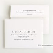 "Eternity" - Pregnancy Announcement Thank You Cards in Navy by Stacey Meacham - FREE Recipient Addressing
