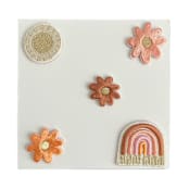 "Boho Rainbow Patch Set" - Patch in multicolor by Jollity and Co