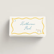 "Summer trail" - Place Cards - Beef in Positano by Creo Study - Folded with Free Guest Printing