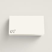 "Chic Script" - Place Cards - Beef in Ink by Hooray Creative - Blank front