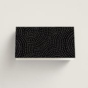 "Chic Script" - Place Cards - Beef in Ink by Hooray Creative - Folded Back of Card