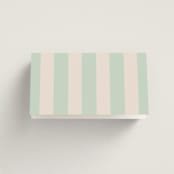 "Rhode" - Place Cards - Beef in Mint by Megan Davis - Folded Back of Card