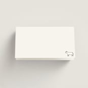 "Defined" - Place Cards - Beef in Snow by mo kelley - Blank front