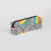 "Rainbow Party" - Pencil Case in Rainbow by Karlei Ayers - Back