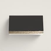 "Panache" - Place Cards in Onyx by Kristie Kern - Blank front