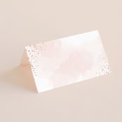 "Sparkling Champagne" - Place Cards in Blush by Kristie Kern - Blank front
