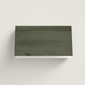 "Leaves" - Place Cards in Moss by Kelly Schmidt - Folded Back of Card