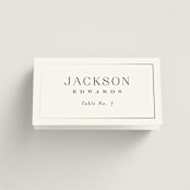"Entwine" - Place Cards in Pearl by Jennifer Postorino - Folded with Free Guest Printing