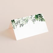"Framed in Ferns" - Place Cards in Petal by Kristie Kern - Blank front
