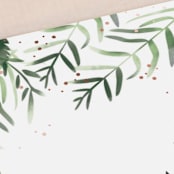 "Framed in Ferns" - Place Cards in Petal by Kristie Kern - Detail