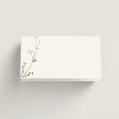 "Vine Wrap" - Place Cards in Cotton by Amy Kross - Blank front
