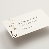 "Vine Wrap" - Place Cards in Cotton by Amy Kross - Detail