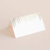 "Sparkle + Shine" - Place Cards in Snow by Kristie Kern - Blank front