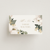 "Country Garden" - Place Cards in Verdant by Susan Moyal - Front with Free Guest Printing