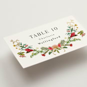 "Tropica" - Place Cards in Papaya by Susan Moyal - Detail