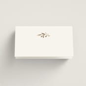 "Petite Sprig" - Place Cards in Black Dahlia by Olivia Raufman - Blank front