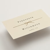 "Bow Tie" - Place Cards in Ivory by Baumbirdy - Detail