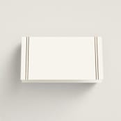 "Scripted Striped" - Place Cards in Silk by Carolyn MacLaren - Blank front