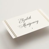 "Scripted Striped" - Place Cards in Silk by Carolyn MacLaren - Detail
