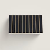 "Mirror" - Place Cards in Onyx by Ana de Sousa - Folded Back of Card