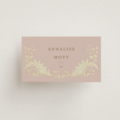 "French Train" - Place Cards in Rose by Ani Somi - Flat with Guest Name Printing