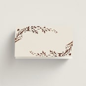 "Trailing Vines" - Place Cards in Almond by Erin L. Wilson - Blank front