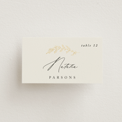 "To Hold" - Place Cards in Ivory by Carolyn Nicks - Front with Free Guest Printing